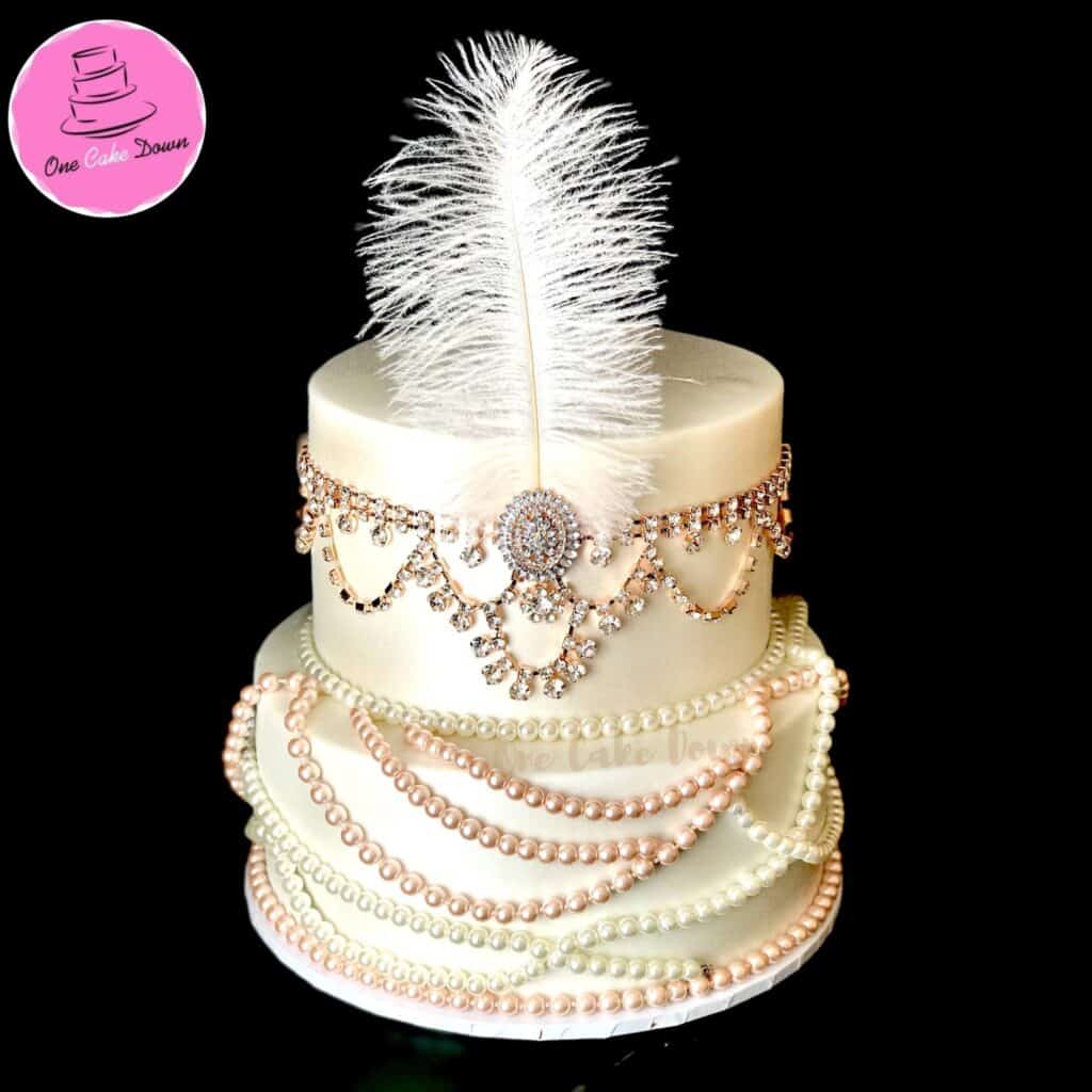 Wedding Cake Designed by One Cake Down