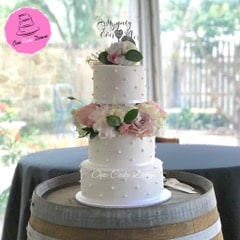 Custom Designed Wedding Cake