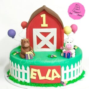 Barn Animals Birthday Cake