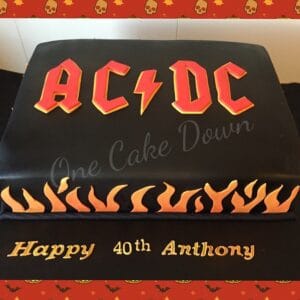 ACDC Birthday Cake