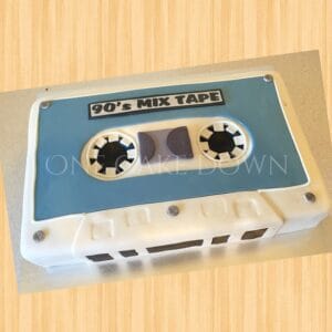 Cassette Mixtape Birthday Cake