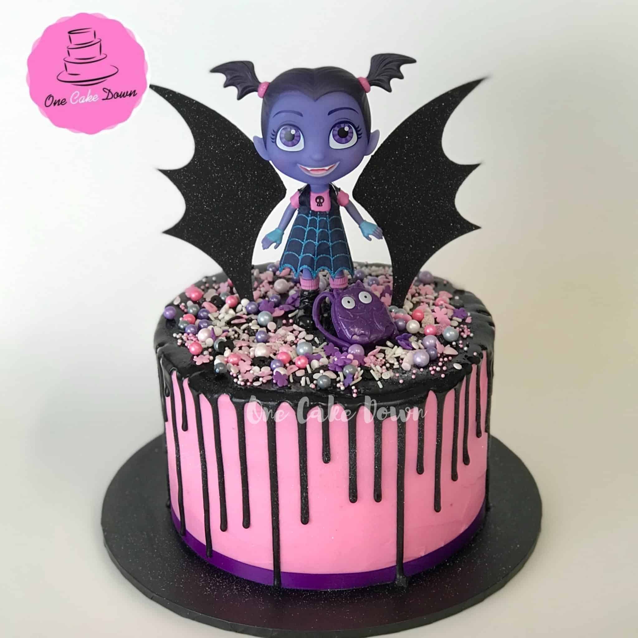 Black Velvet Halloween Cake - In Bloom Bakery