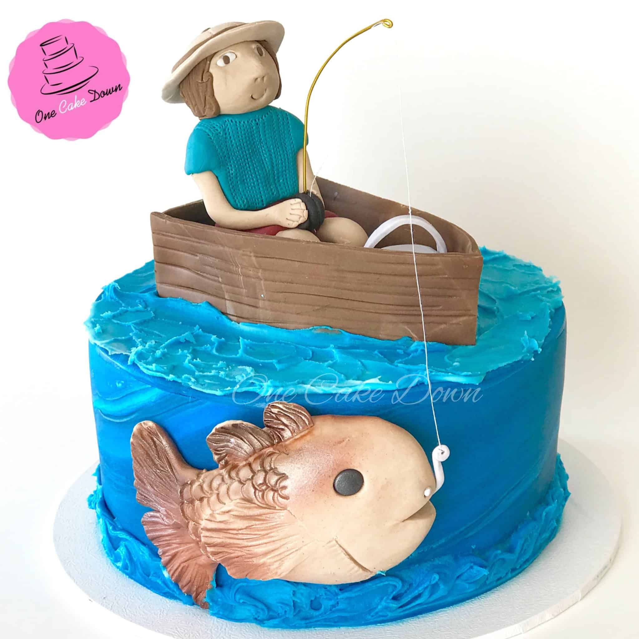Gone fishing cake | Carp fish cake for the birthday of an av… | Flickr