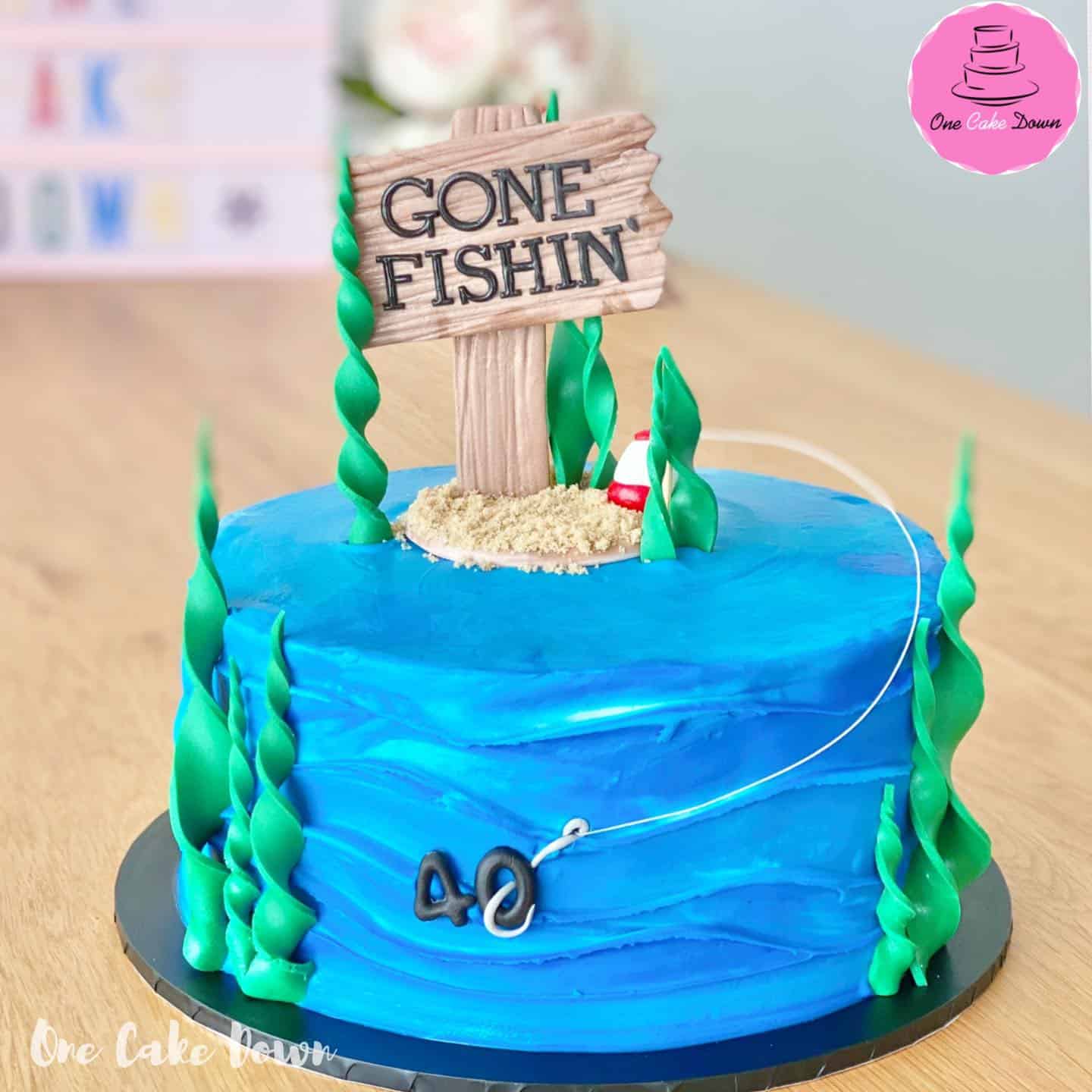 Fishermen Themed 50Th Birthday Cake. - CakeCentral.com